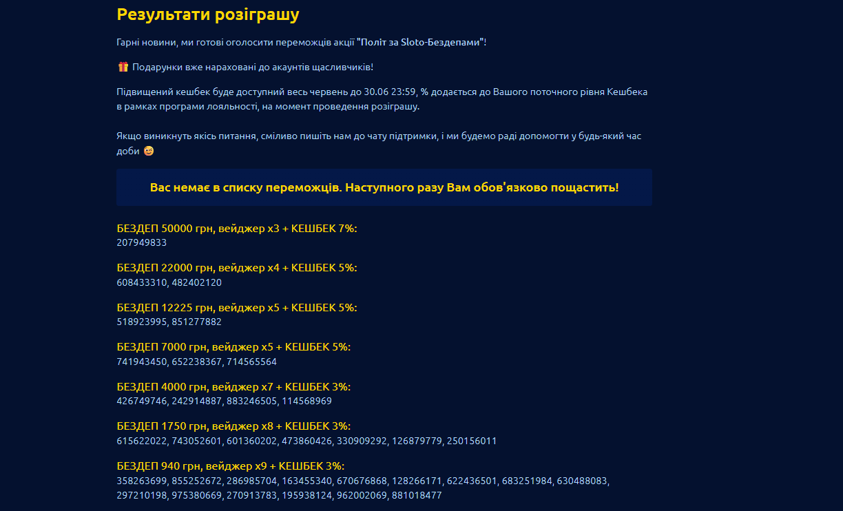 Переваги промокодів Slotoland